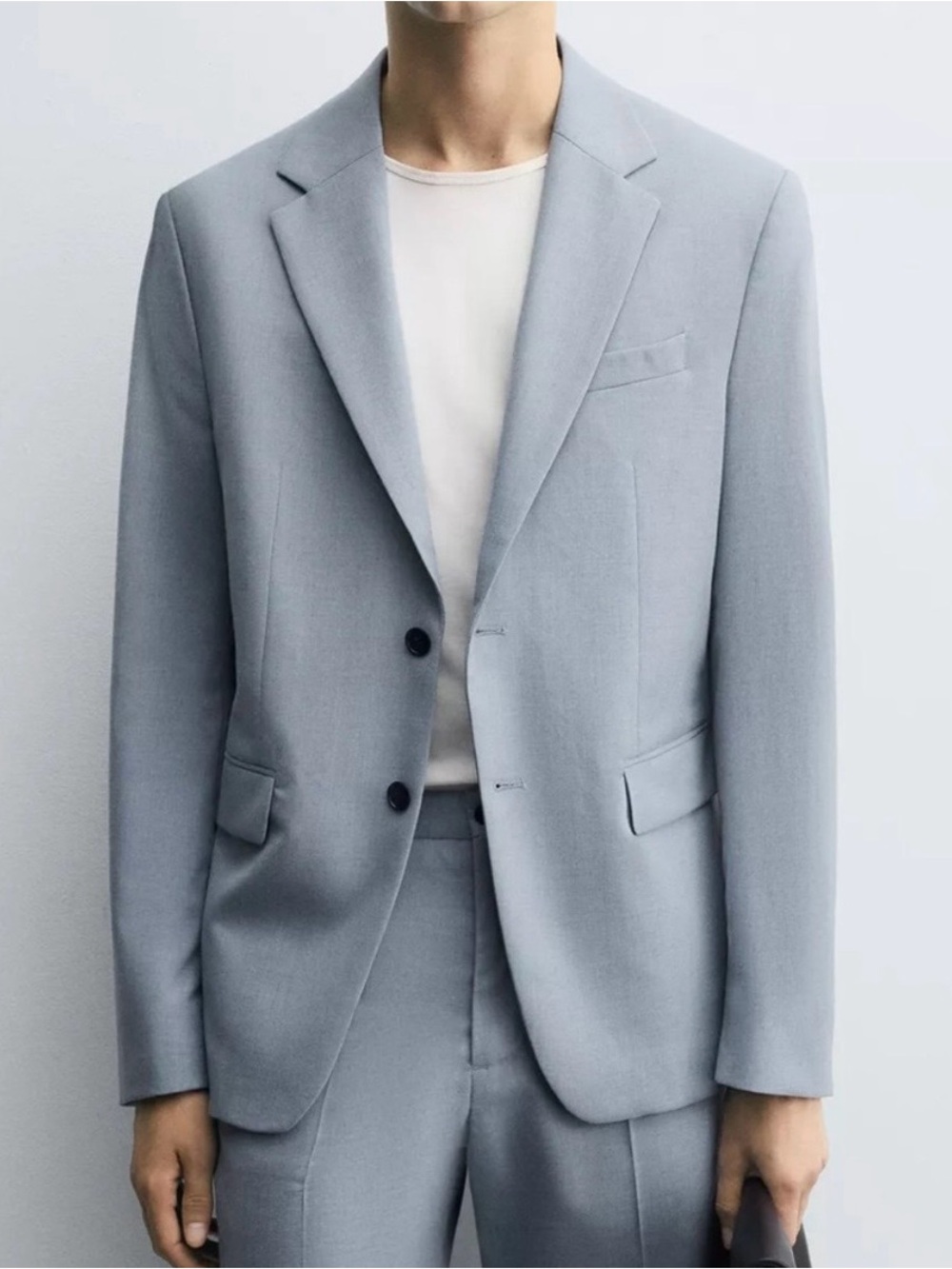 Zara Light Blue Men's Suit Jacket & Pants
